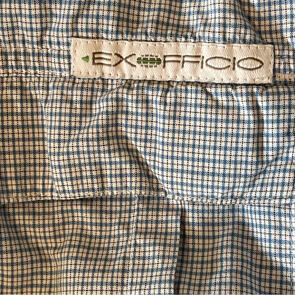 ExOfficio BugsAway Insect-Repellent Blue Button-Up Shirt Fishing Hiking XL - Picture 6 of 14